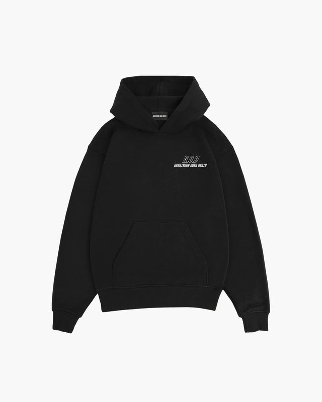 Sweat à Capuche Initials Noir