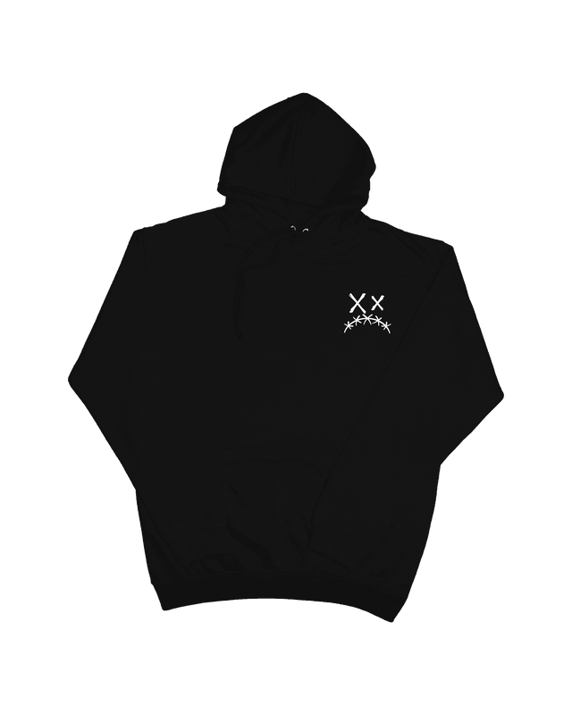 Sweat à Capuche Sad Face Black - Greatness Over Death