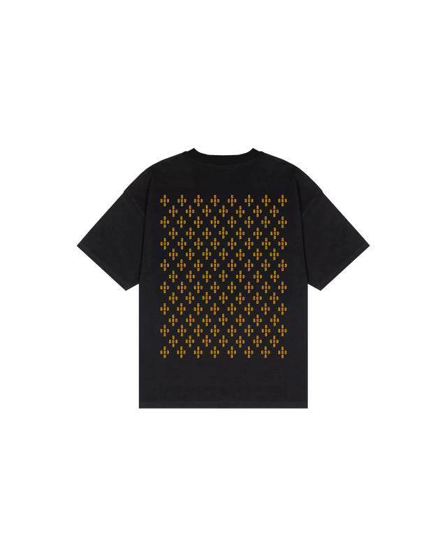 Tee Shirt "Monogramme" Orange/Noir - Greatness Over Death