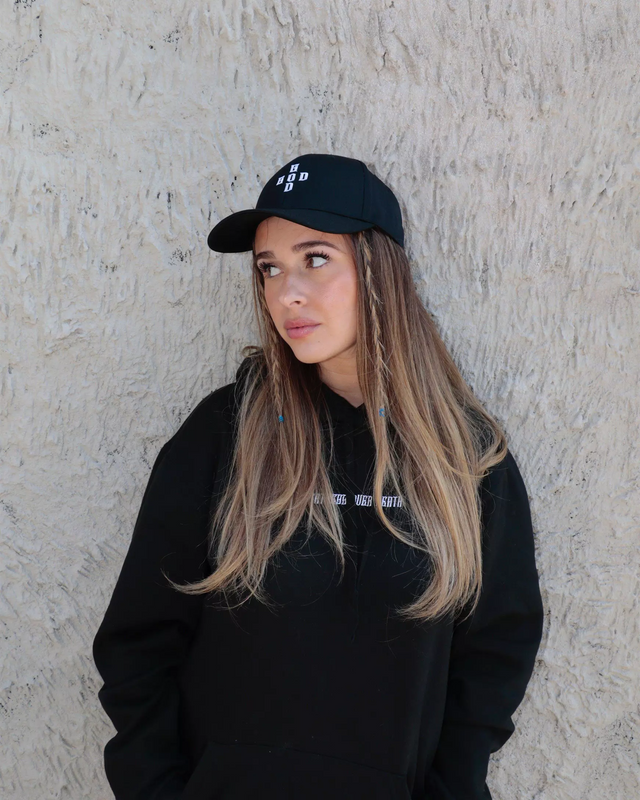 Casquette G.O.D Cross Logo Brodée Noire - Greatness Over Death