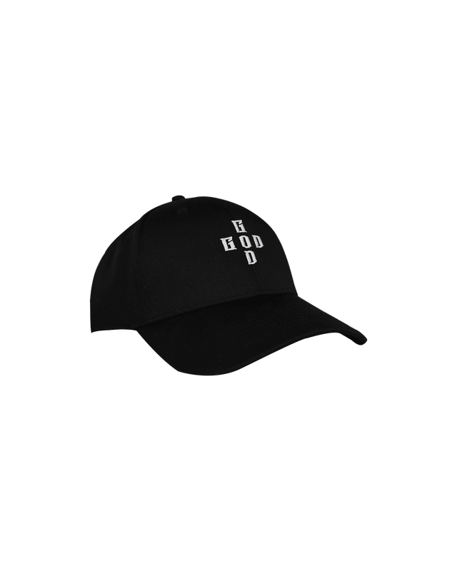 Casquette G.O.D Cross Logo Brodée Noire - Greatness Over Death
