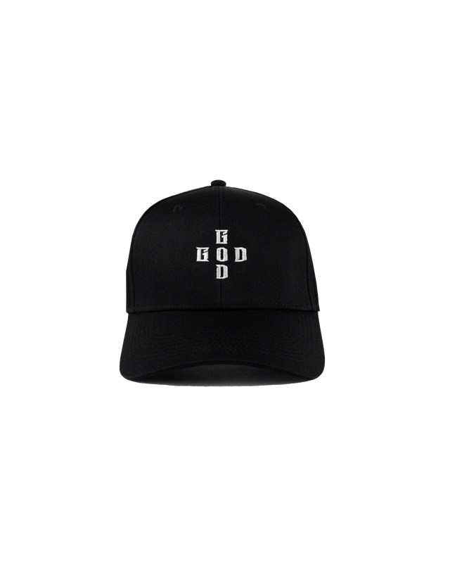 Casquette G.O.D Cross Logo Brodée Noire - Greatness Over Death