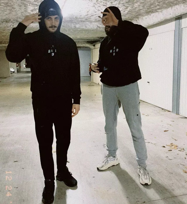 Hoodie "G.O.D Cross Logo" Black - Greatness Over Death
