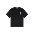T-shirt noir greatness over death avec croix gothique au coeur