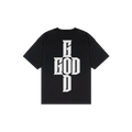 T-shirt noir G-OVER-D avec grande croix gothique au dos