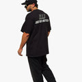 t shirt oversize noir streetwear greatness over death initials