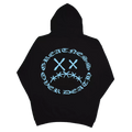 Sweat à Capuche Sad Face Logo Bleu - Greatness Over Death