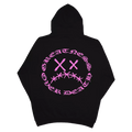 Sweat à Capuche Sad Face Logo Rose - Greatness Over Death
