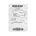détail impression t-shirt Receipt streetwear noir