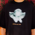 détail impression Blurry Angel T-shirt noir streetwear