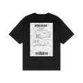 t-shirt oversize streetwear sombre Receipt noir Greatness Over Death