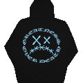 Hoodie oversize coloré Sad Face, sweat à capuche streetwear exclusif Greatness Over Death.